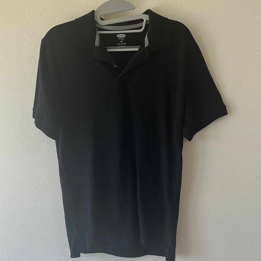 Old Navy Black Polo Shirt Essential